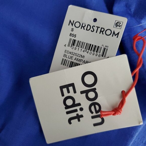 🔥Open Edit V Neck Linen Blend Blue Amparo Romper - Picture 7 of 8